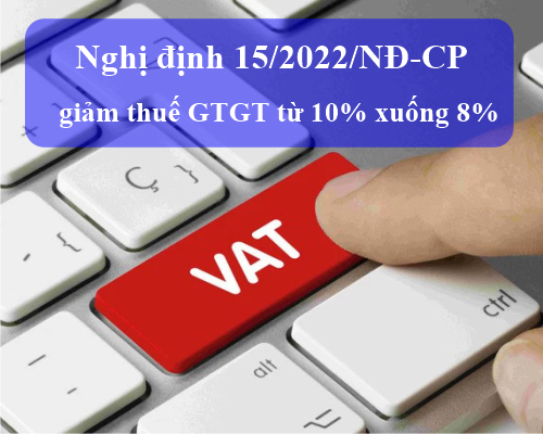Chính thức giảm thuế GTGT từ 10% xuống 8% từ ngày 01/02/2022